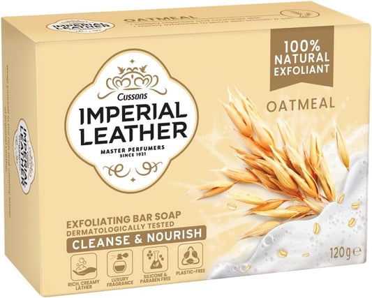 Imperial Leather Oatmeal Exfoliating Bar Soap 120g