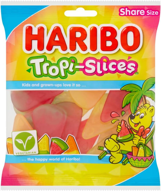 Haribo Tropi Slices Vegetarian Sharing Bag 160g