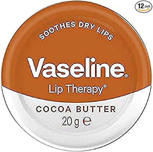 Vaseline Lip Therapy Cocoa Butter Tin, 20g