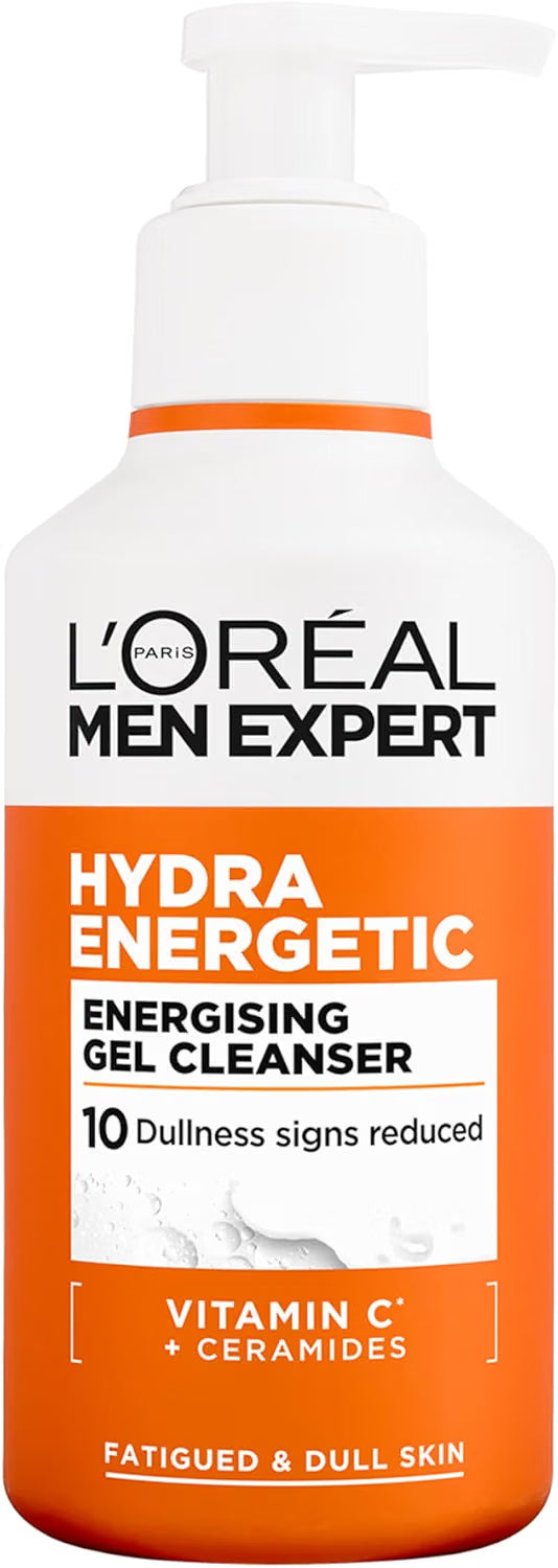 L'Oréal Men Expert Face Wash, Hydra Energetic Hydrating Face Cleanser 260ml