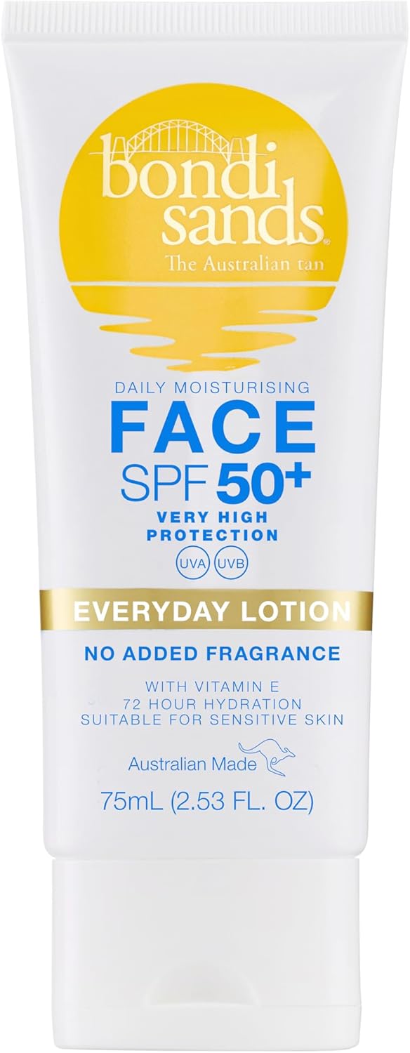 Bondi Sands Fragrance Free Sunscreen Lotion SPF 50+ Face 75ml