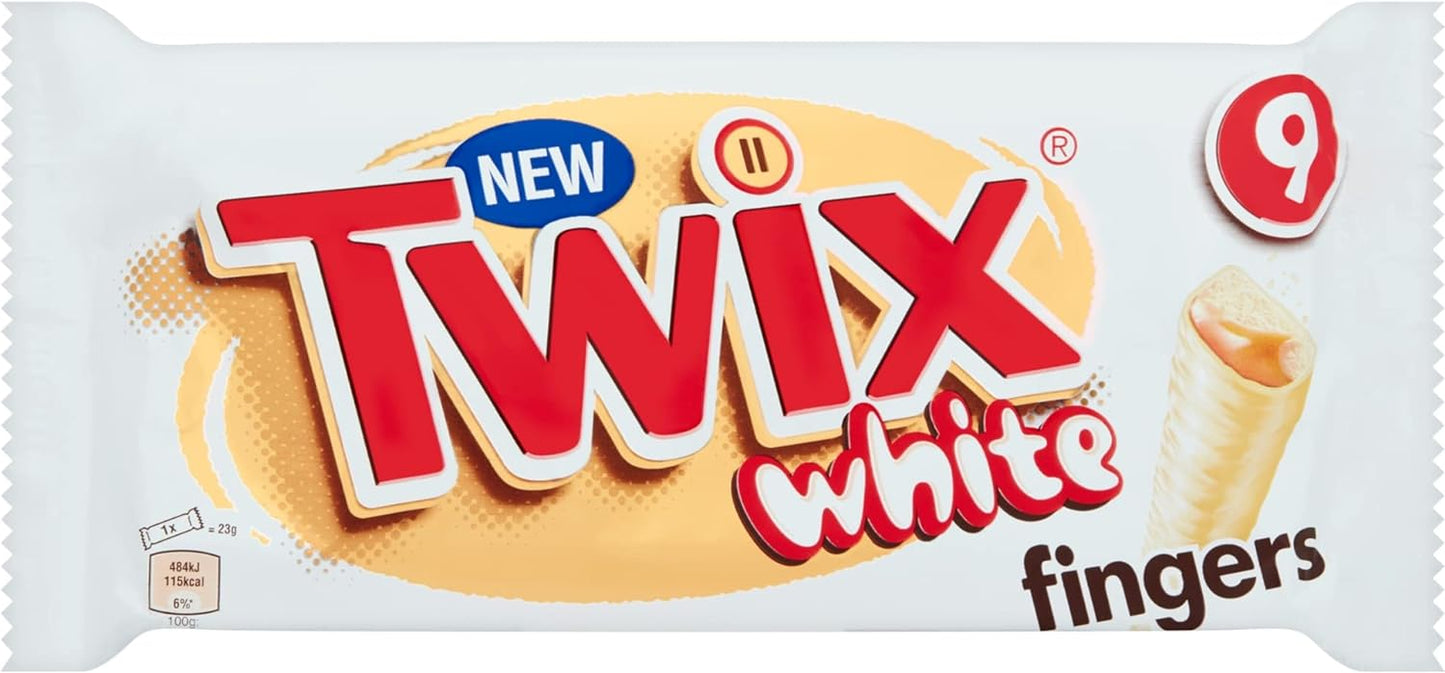 Twix White Chocolate Fingers  Multipack 9x20g
