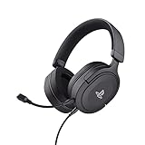 Trust Gaming GXT 498 Forta [Officially Licensed for PlayStation 5] Sustainable Gaming Headset for PS5 / PS4, 1.2m Cable, 50mm Drivers, Detachable Microphone, Wired Over-Ear Headphones - Black
