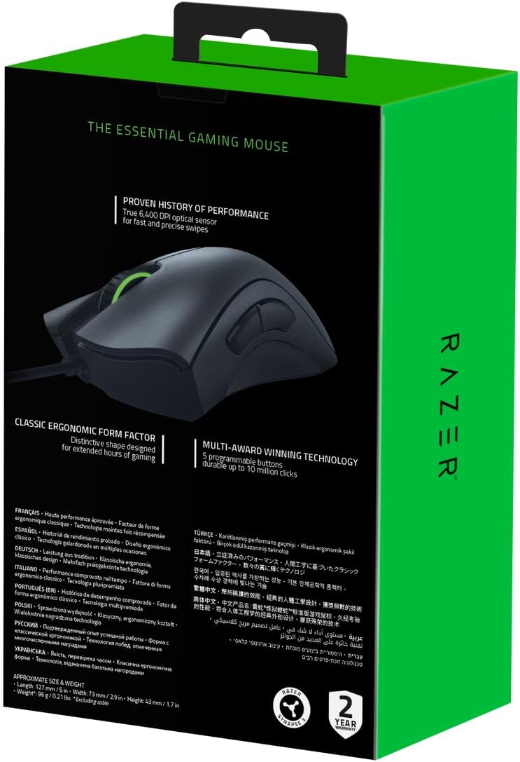 Razer DeathAdder Essential Gaming & Esports Mouse