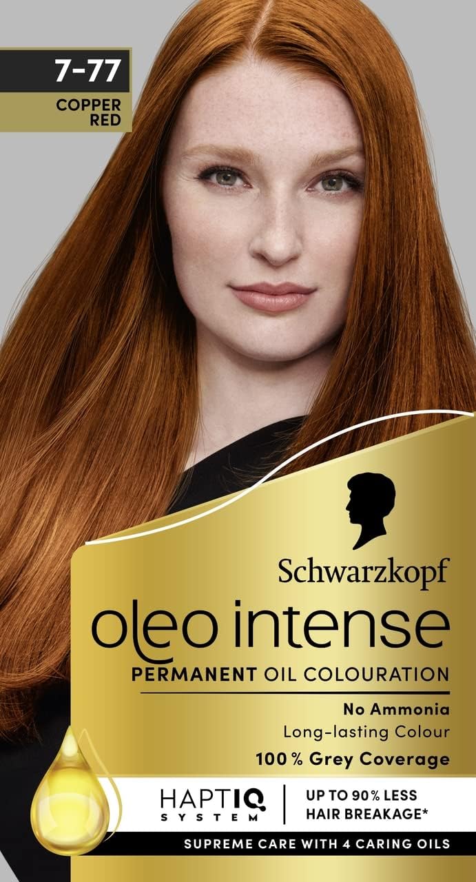 Schwarzkopf Oleo Intense Permanent Oil Colour 7-77 Copper Red