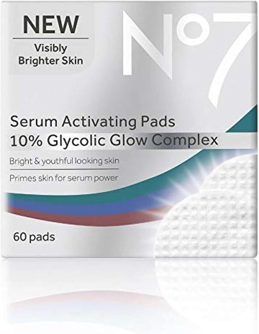 No 7 Serum Activating Pads 10% Glycolic Glow Complex
