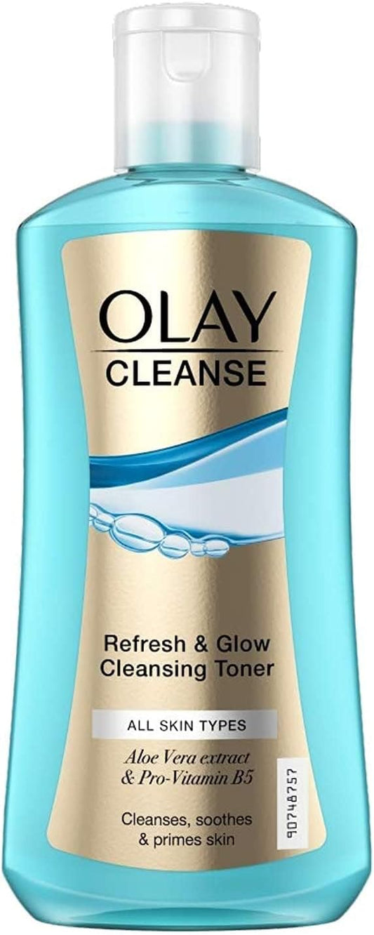 Olay Cleanse Refresh & Glow Cleansing Toner for All Skin Types, 200ml