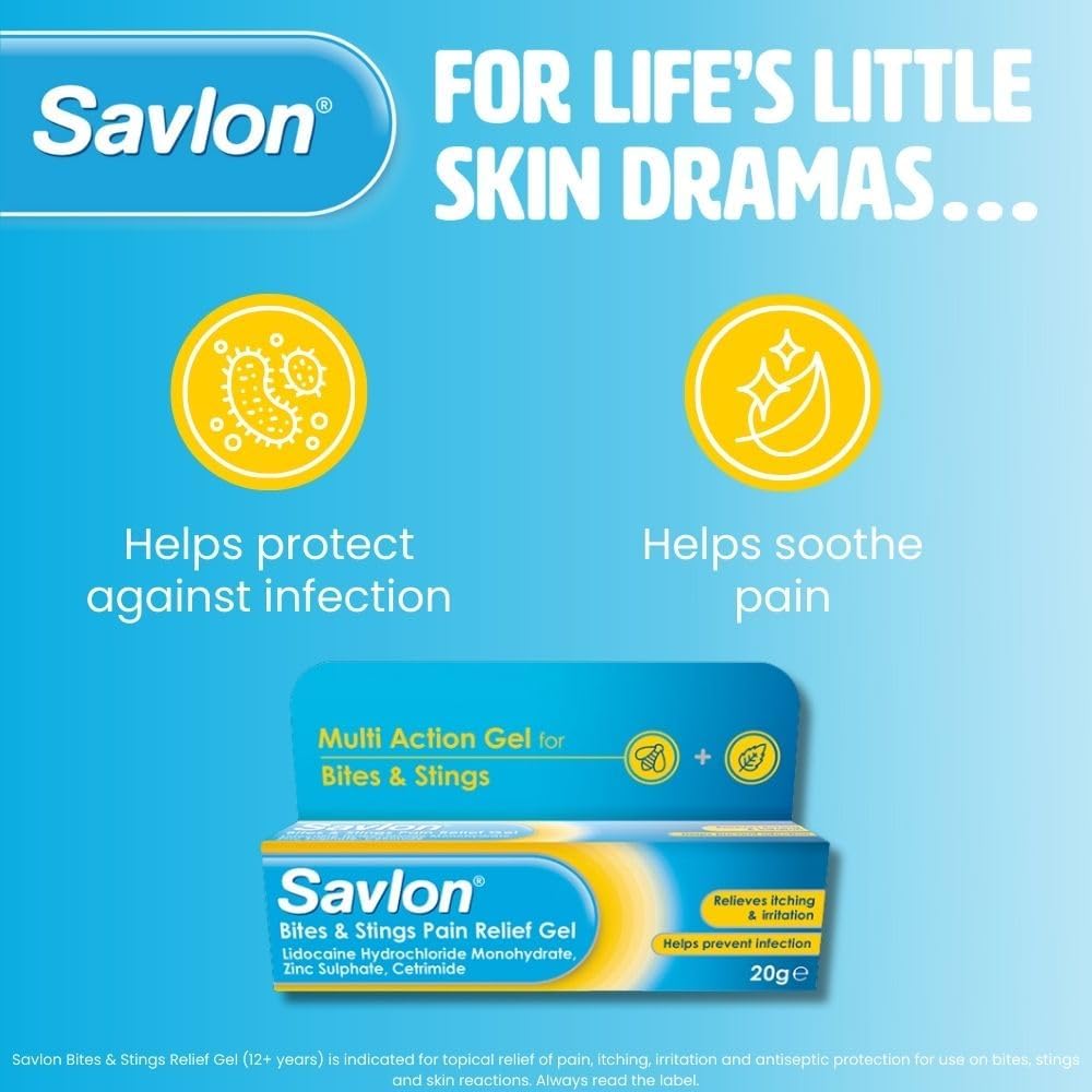 Savlon Bites & Stings Pain Relief Gel 20g