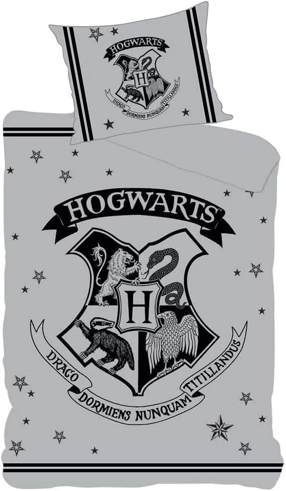 Harry Potter Single Duvet Set Hogwarts