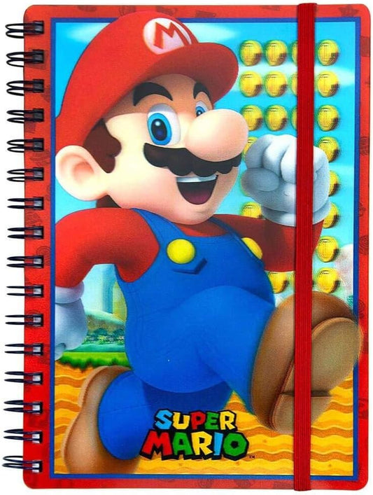 Super Mario A5 Spiral Notebook