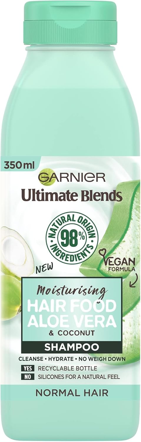 Garnier Ultimate Blends Aloe Vera Shampoo for Normal Hair, 350ml