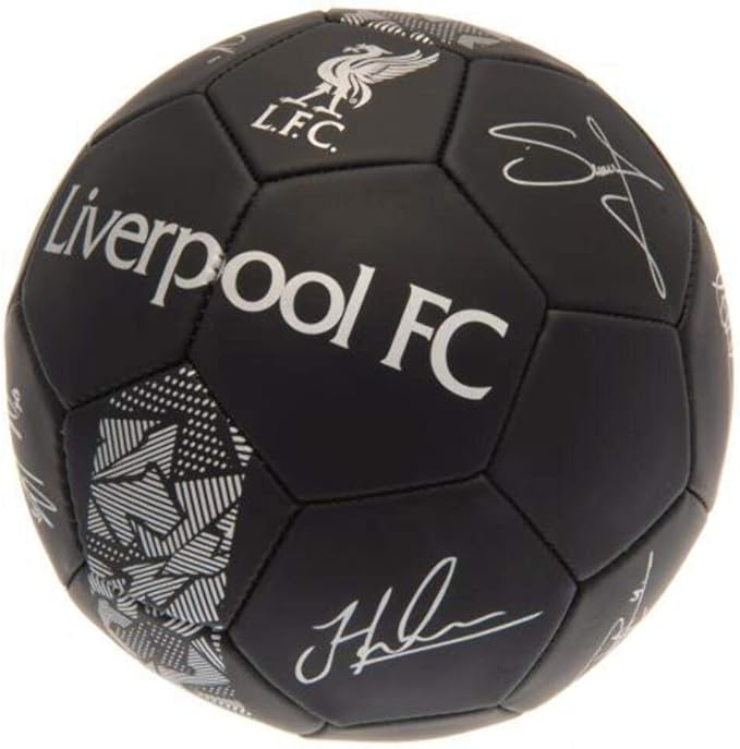 Liverpool FC Black/Silver Phantom Signature Football