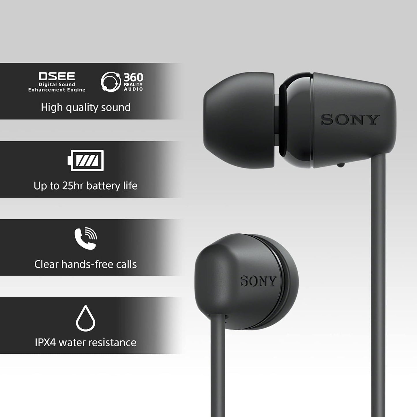 Sony WI-C100 Wireless In-ear Headphones