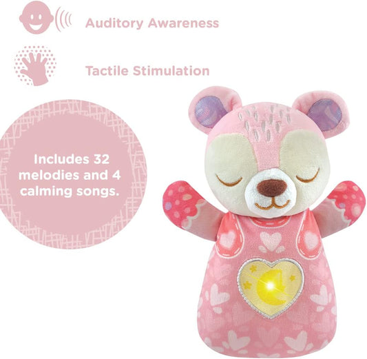 VTech Baby Soothing Sounds Bear, Baby Sensory Toy with Music, Lights, Songs