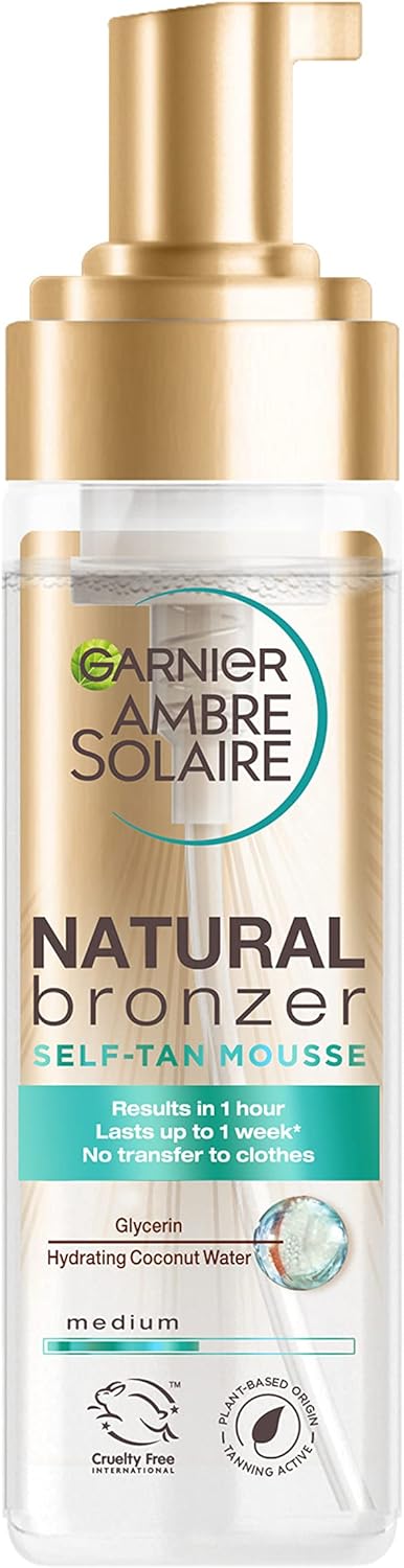 Garnier Ambre Solaire Natural Bronzer Self Tan Mousse 200ml