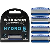 Wilkinson Sword Hydro 5 Razor Blades For Men Carbon Coated Hydrating Gel & Precision Trimmer Pack of 4 Razor Blade Refills