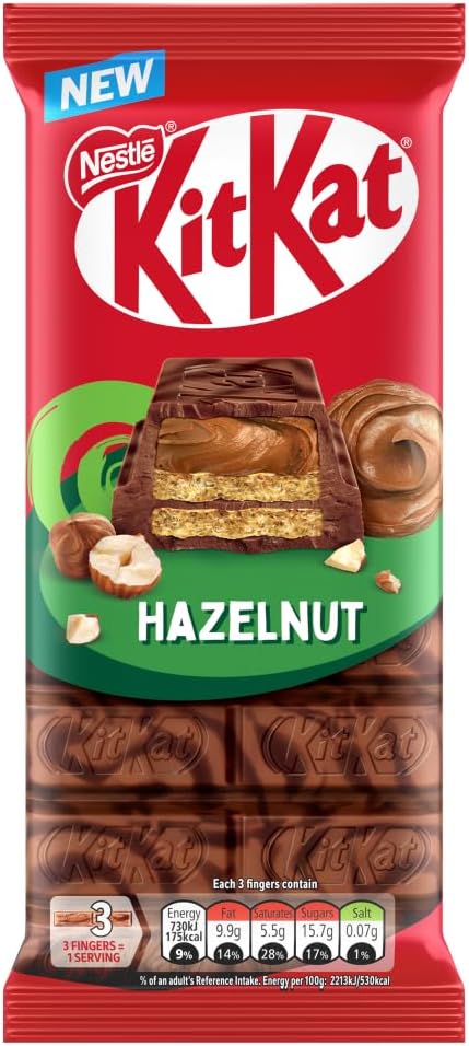 KitKat Hazelnut filled Dark & Milk Chocolate Bar 99g
