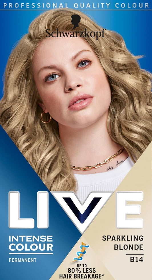 Schwarzkopf LIVE Intense Colour Sparkling Blonde Permanent Hair Dye B14