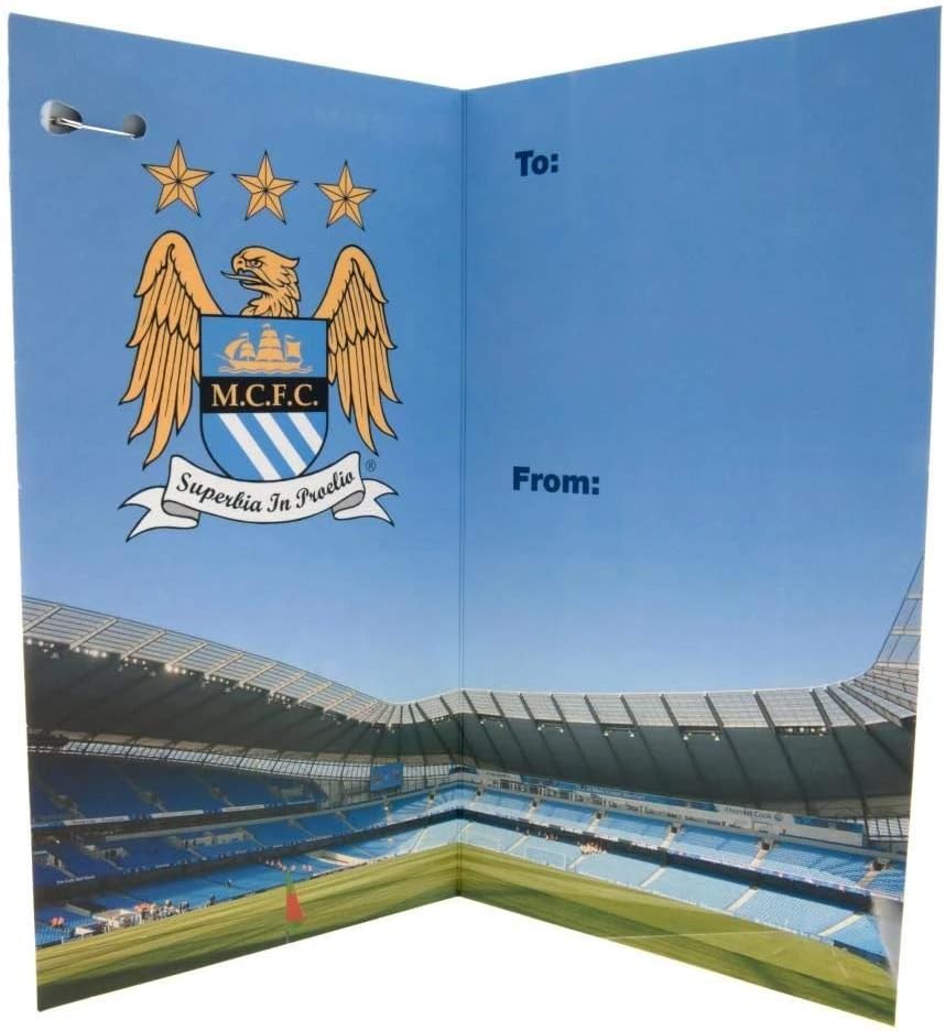 Man City 1894 Birthday Card with badge