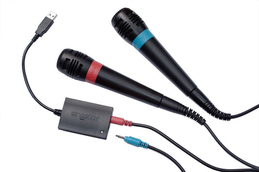 Pair Of SingStar Wired Microphones (PS2/PS3/Ps4) PRELOVED