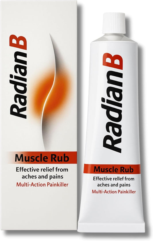 Radian B Muscle Rub 40g, Multi-Action Painkiller, Effective Relief From Aches and Pains Including Muscle Stiffness, Joint Pain, Bruising and Sprains