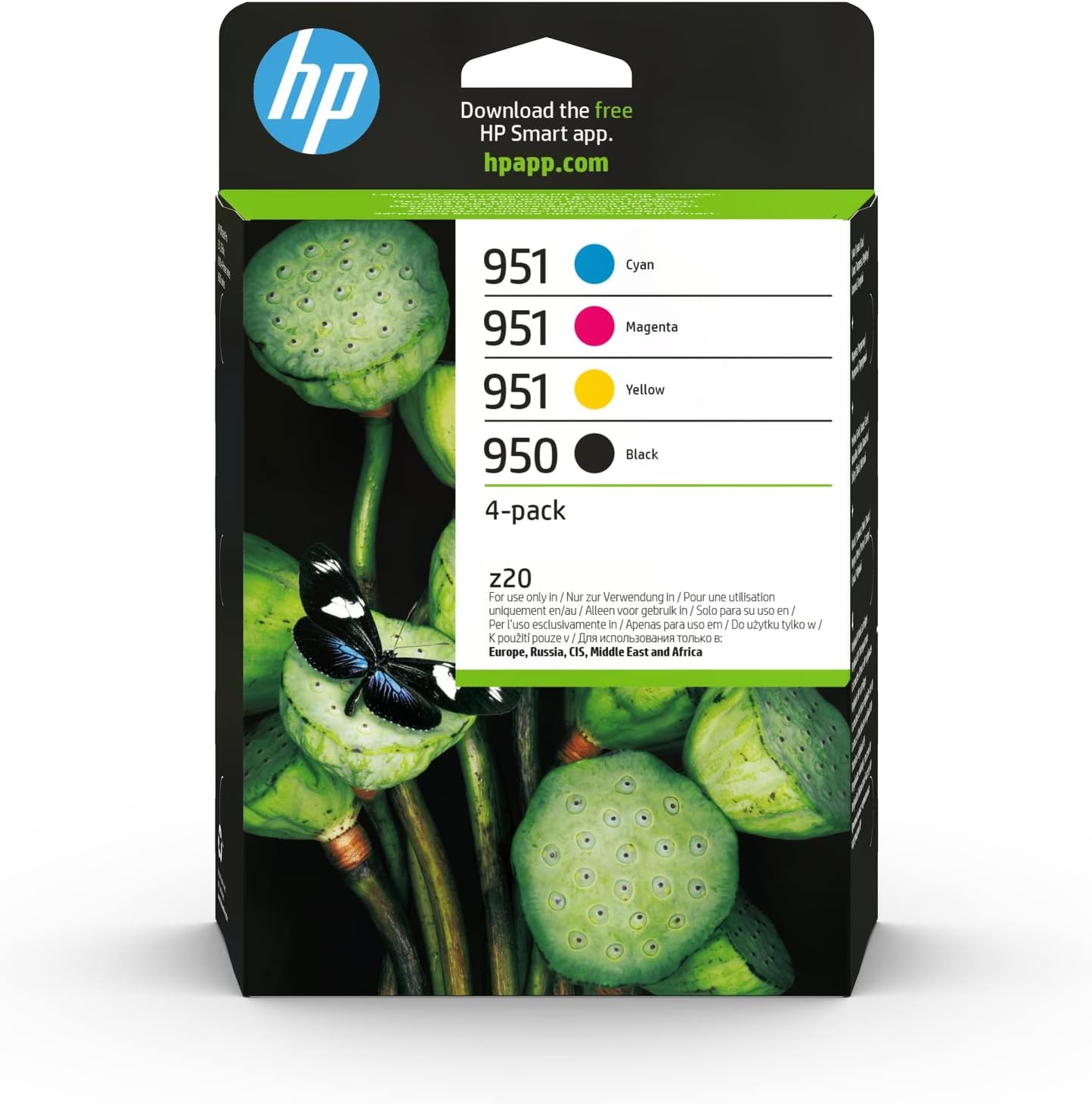 HP 950/951 Pack of 4 Original Black, Cyan, Magenta and Yellow Ink Cartridges