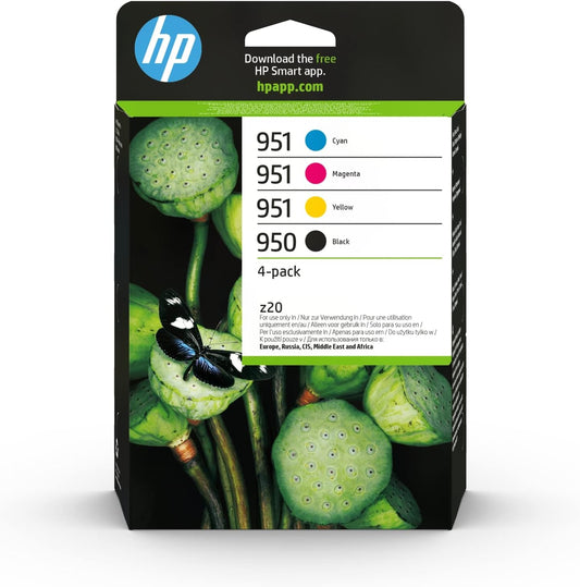 HP 950/951 Pack of 4 Original Black, Cyan, Magenta and Yellow Ink Cartridges