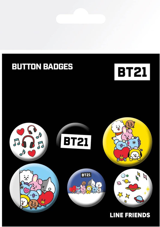 BT21 Mix Badge Pack