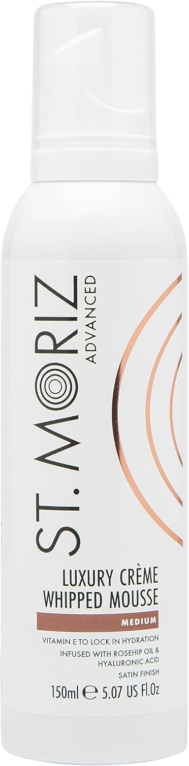 St Moriz Advanced Luxury Crème Whipped Fake Tan Mousse in Medium | Luxurious Tanning Mousse