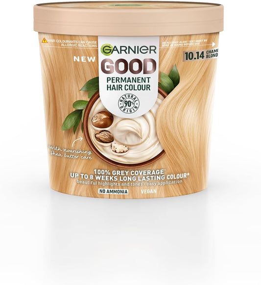 Garnier GOOD Permanent Hair Dye, 10.14 Chamomile Blonde