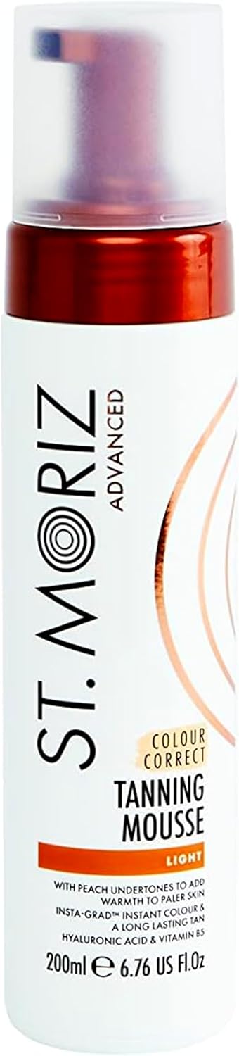 St Moriz Advanced Colour Correcting Tanning Mousse in Light 200ML