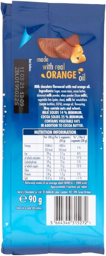 Terry's Chocolate Orange Milk Bar, 90g