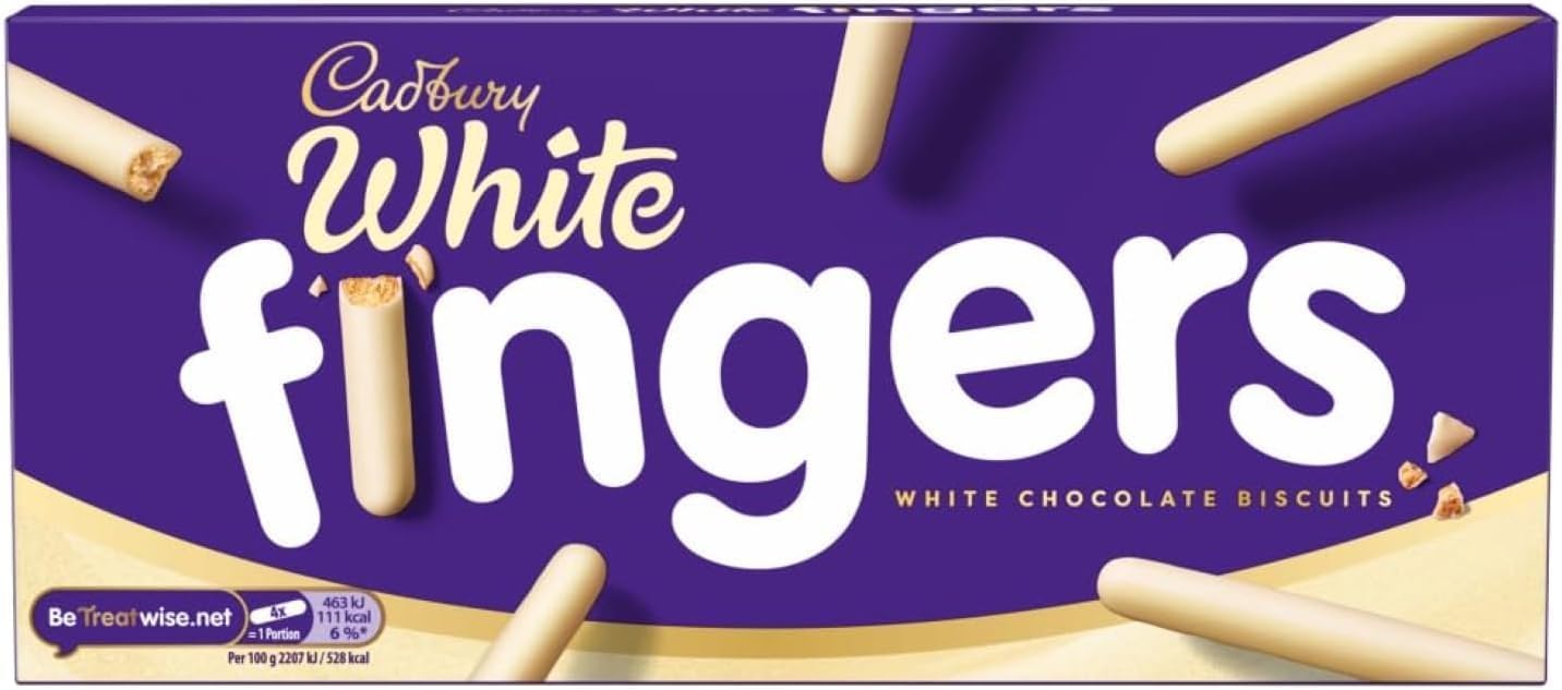 Cadbury White Chocolate Fingers Biscuits
