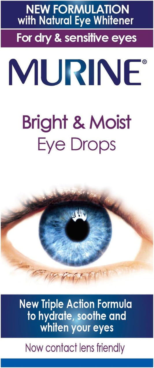 Murine Bright & Moist Eye Drops 15ML