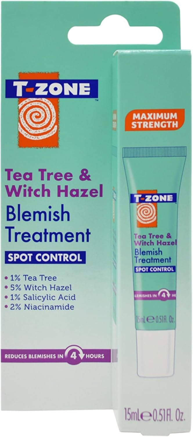 T-Zone Tea Tree & Witch Hazel Blemish Treatment Gel 15ml