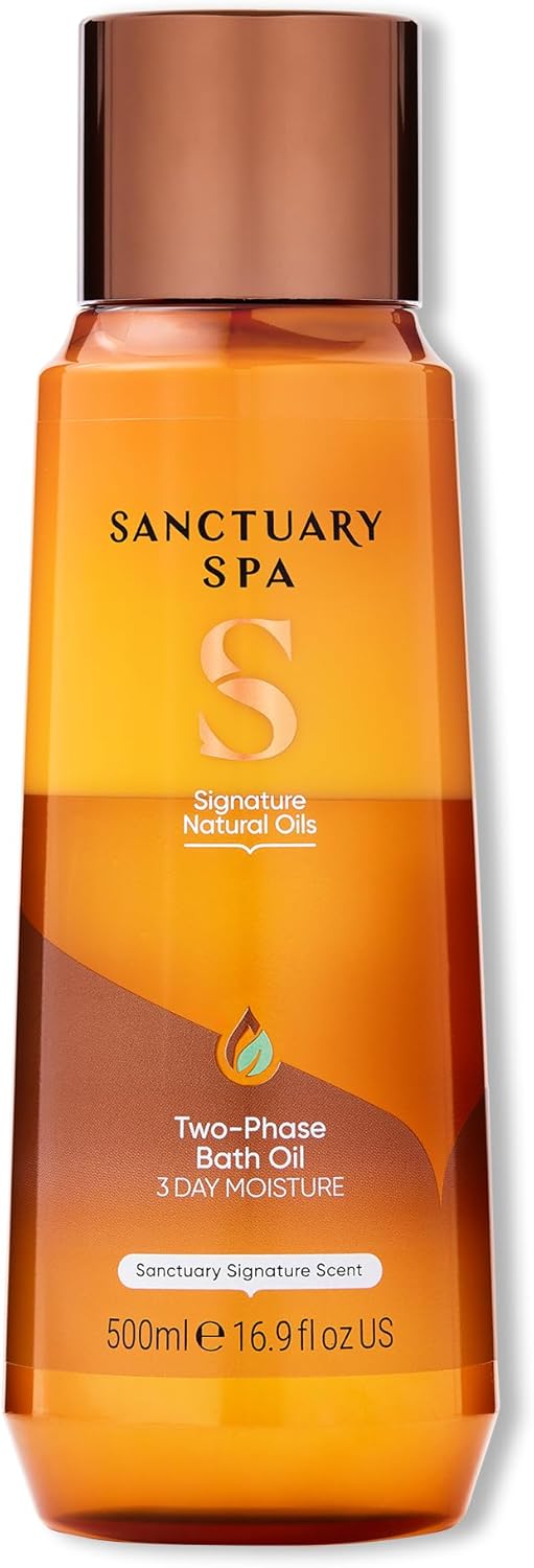 Sanctuary Spa Two Phase Bath Oil, Vegan and Cruelty Free, 500ml