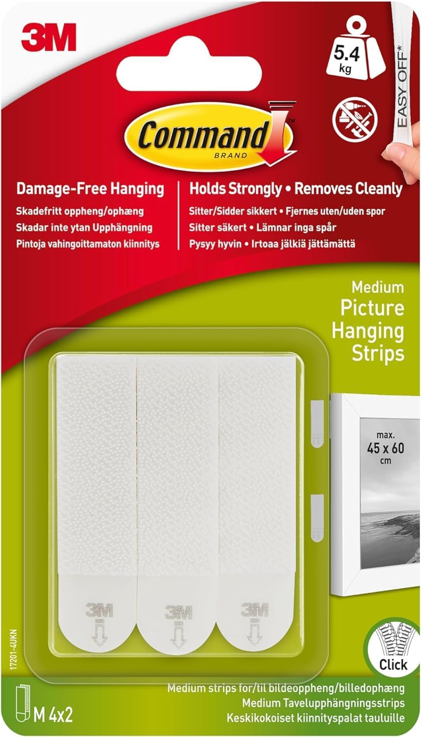 Command Medium White Picture Hanging Strips