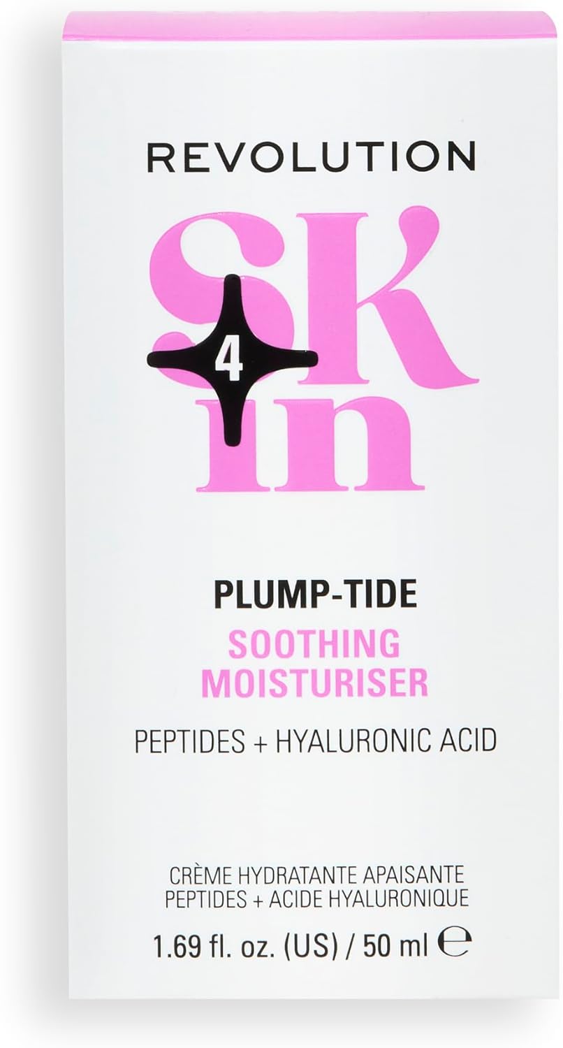 Revolution Skin, Plump-Tide Peptide & Hyaluronic Acid Soothing Moisturiser 50ML
