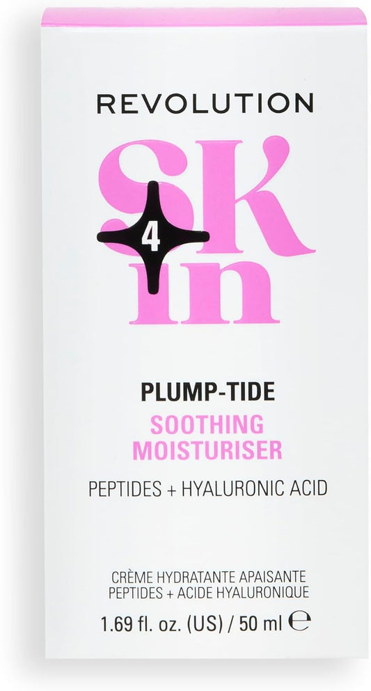 Revolution Skin, Plump-Tide Peptide & Hyaluronic Acid Soothing Moisturiser 50ML
