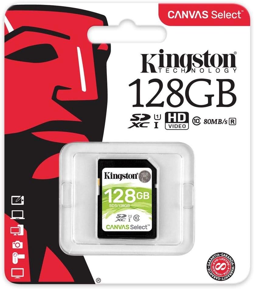 Kingston 128GB Canvas Select Flash Memory Card