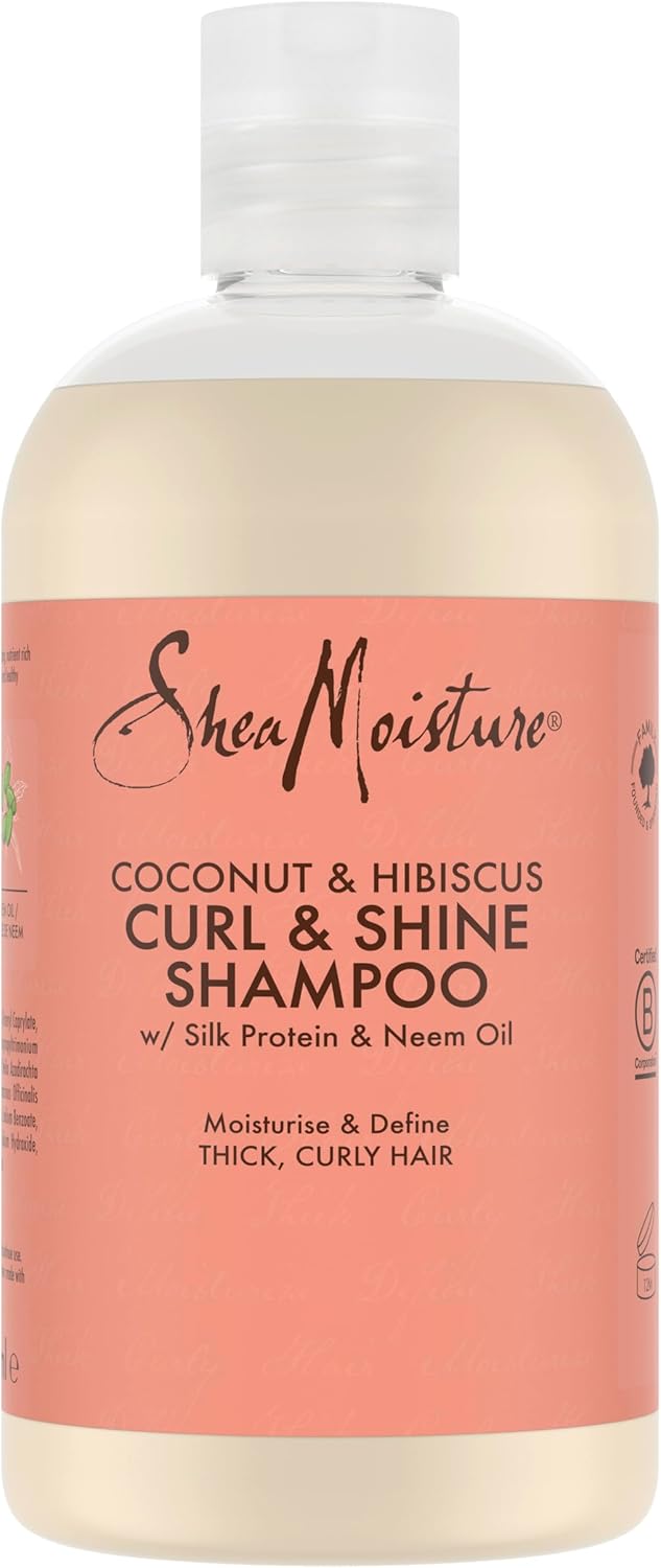 Shea Moisture Coconut & Hibiscus Curl & Shine Shampoo 384ML