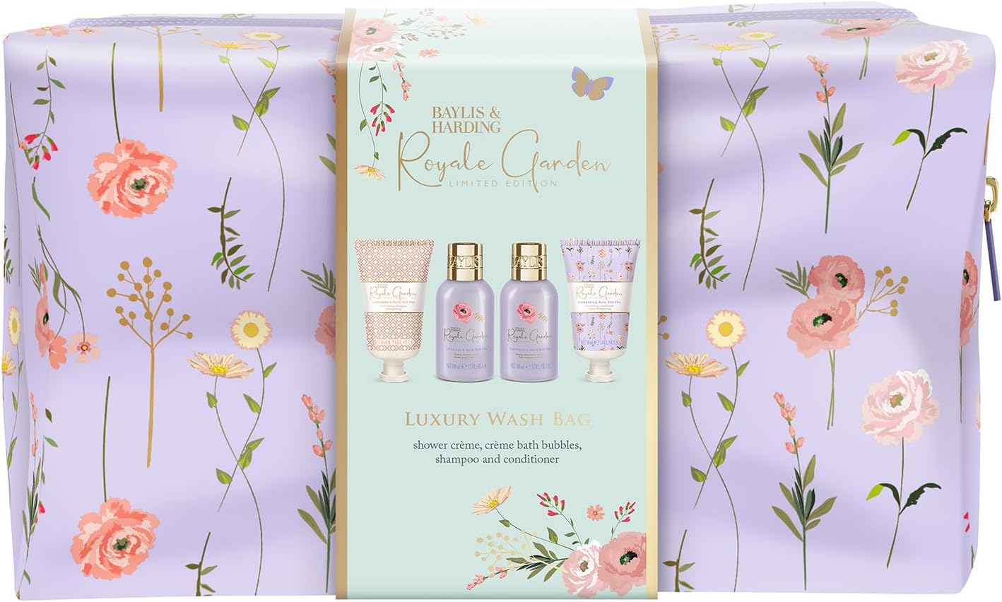 Baylis & Harding Royale Garden Lavender & Rosehip Wash Bag Gift Set