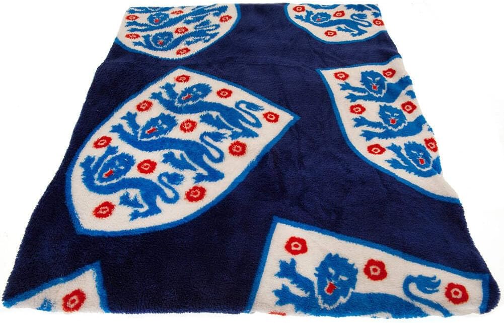 England Crest Fleece Blanket Navy