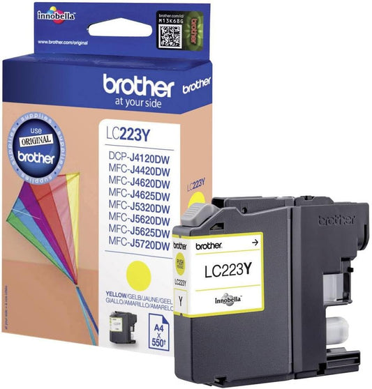 Brother LC-223Y Inkjet Cartridge, Yellow