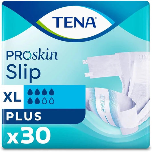 TENA Slip Plus X Large (2559ml) 30 Pack Incontinence Protection