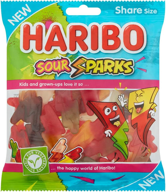 HARIBO Sour Sparks Bag, 175g