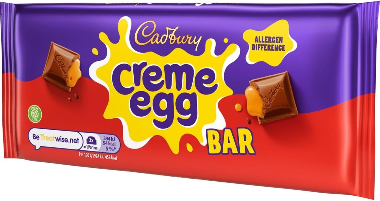 Cadbury Crème Egg Milk Chocolate Bar 123g