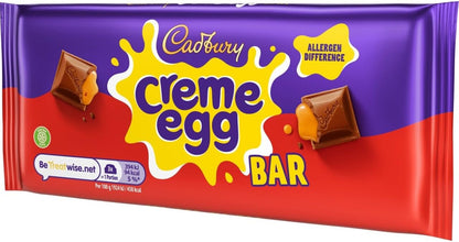 Cadbury Crème Egg Milk Chocolate Bar 123g
