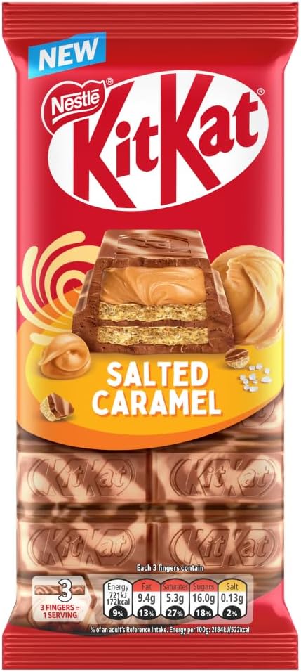 KitKat Salted Caramel Milk Chocolate Bar 99G
