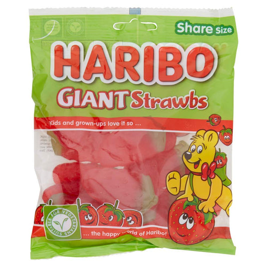 Haribo Giant Strawbs 175g